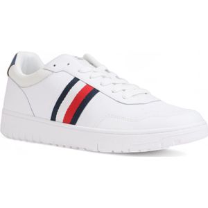 Tommy Hilfiger - TH Basket Core Lite Mid Top - Sneakers - Wit - Leer