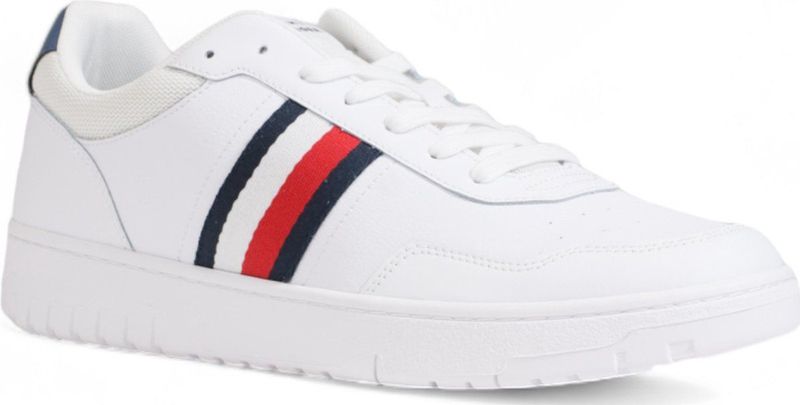 Tommy Hilfiger - TH Basket Core Lite Mid Top - Sneakers - Wit - Leer