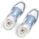Tommy Hilfiger - Sportieve Sneakers - Lichtblauw - Synthetisch - Vetersluiting