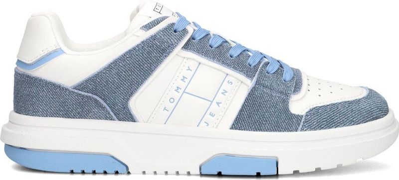 Tommy Hilfiger - Sportieve Sneakers - Lichtblauw - Synthetisch - Vetersluiting