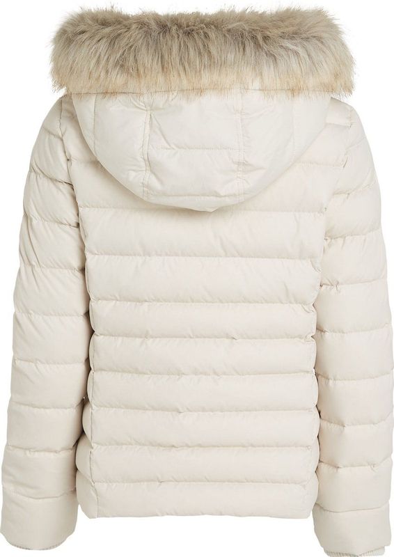 Tommy Jeans - Winterjas - Zwart - Gewatteerde Jas - Afneembare Capuchon