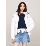 Tommy Jeans Steppjacke "TJW ALASKA PUFFER EXT", mit Kapuze, mit Logostickereien