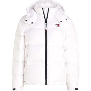 Tommy Hilfiger - Winterjas - Wit - Polyester - Warme Isolatie - Hoge Kraag