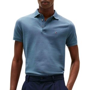 Tommy Hilfiger - Sottile 1985 - T-shirt - Blauw - Biologisch Katoen