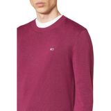 Tommy Jeans - Katoenen Trui - Paars - 100% Katoen