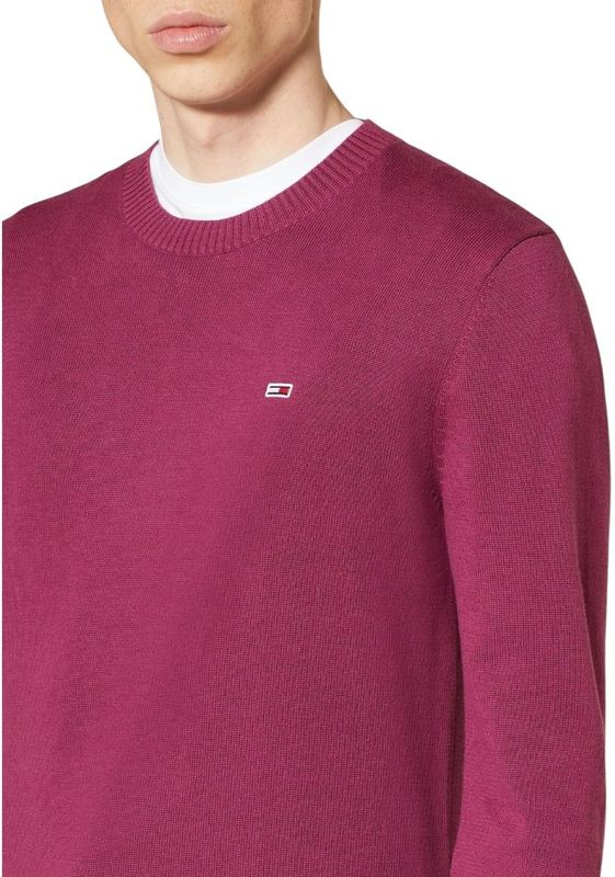 Tommy Jeans - Katoenen Trui - Paars - 100% Katoen