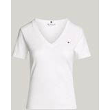 Tommy Hilfiger T-Shirt »SLIM CODY V-NK SS«, mit Logostickerei