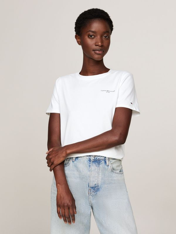 Tommy Hilfiger - 1985 T-shirt - Zwart - Biologisch Katoen