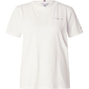 Tommy Hilfiger - 1985 Collectie - T-shirt - Wit - Biologisch Katoen