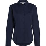 Blouse - Effen - Katoen - Lange Mouwen - Normale Pasvorm