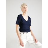 TOMMY HILFIGER Slim CODY V-NK SS WW0WW4058402G001, BLUE (Notre Desert Sky), XXS, blauw (Notre Desert Sky), XXS, Blauw (Notre Desert Sky)