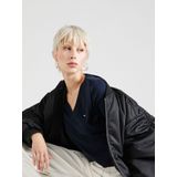 TOMMY HILFIGER Slim CODY V-NK SS WW0WW4058402G001, BLUE (Notre Desert Sky), XXS, blauw (Notre Desert Sky), XXS, Blauw (Notre Desert Sky)