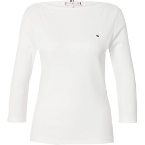 TOMMY HILFIGER New Cody Slim Boot NK 3/4SLV WW0WW4058902Z002 voor dames, wit (Notre ecru), XS, wit (Notre Ecru), XS, Wit (Onze Ecru)