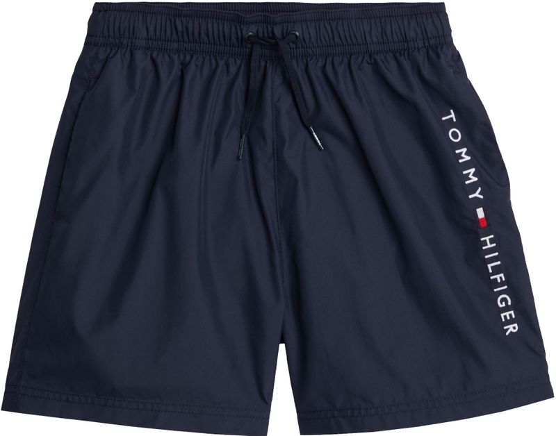 Tommy Hilfiger - Zwembroek - Blauw - Gemiddeld trekkoord voor kinderen en jongeren