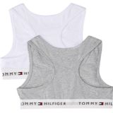 TOMMY HILFIGER BH  grijs gemêleerd / wit