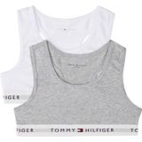 TOMMY HILFIGER BH  grijs gemêleerd / wit