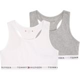 TOMMY HILFIGER BH  grijs gemêleerd / wit