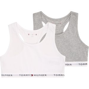 TOMMY HILFIGER BH  grijs gemêleerd / wit