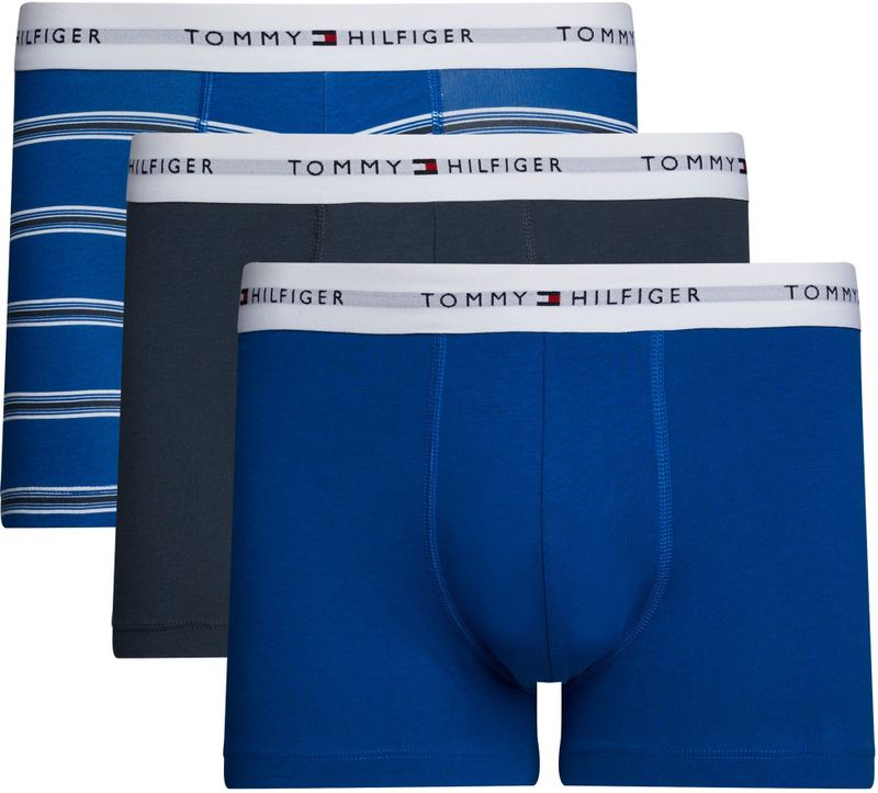 Tommy Hilfiger Print Boxers 3 Eenheden Blauw,Grijs S Man