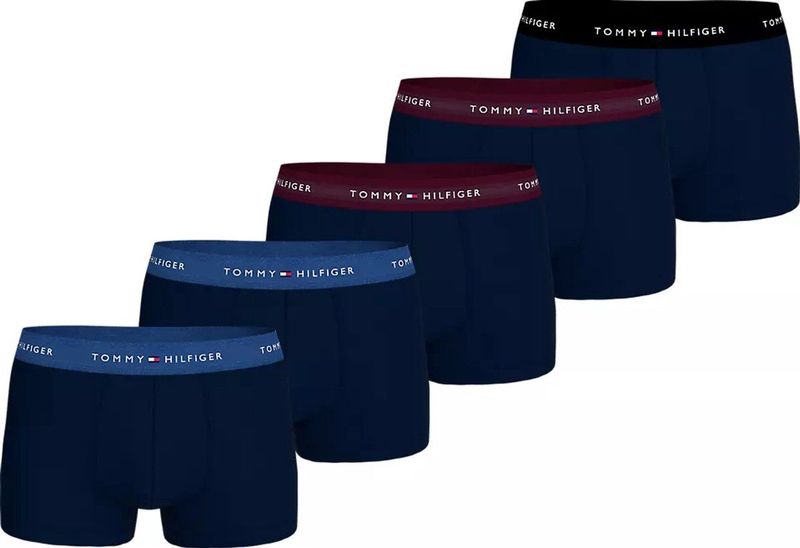 Tommy Hilfiger - Boxershorts - Set van 5 - Katoen met Stretch - Logo Tailleband