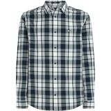 Tommy Jeans - Ruitshirt - Blauw - Regeneratief Katoen - Regular Fit