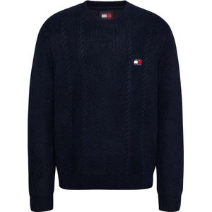 Tommy Hilfiger Slim Fit Trui Gebreid - Donkerblauw