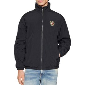 Tommy Hilfiger - Geruit Jack - Zwart - Polyester - Ritssluiting - Voorzakken