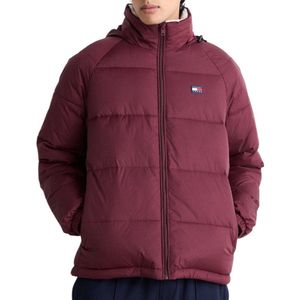 Tommy Hilfiger - Pufferjas - Rood - 100% Polyamide - Met Logo