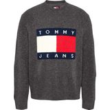 Tommy Hilfiger, Heren, Truien, Grijs, Maat: XS Wol,