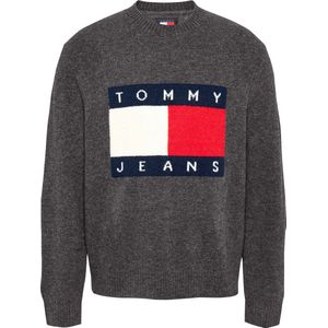 Tommy Hilfiger, Heren, Truien, Grijs, Maat: XS Wol,