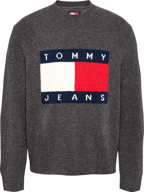 Tommy Hilfiger, Heren, Truien, Grijs, Maat: XS Wol,