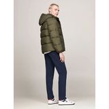 Tommy Jeans - Groene Donsjas - Heren - Polyester - Aw 24