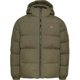 Tommy Jeans - Groene Donsjas - Heren - Polyester - Aw 24