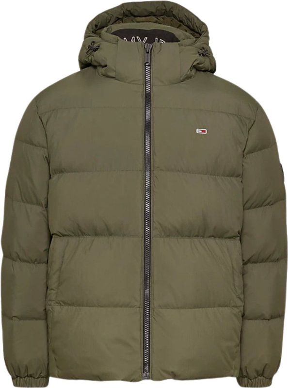 Tommy Jeans - Groene Donsjas - Heren - Polyester - Aw 24