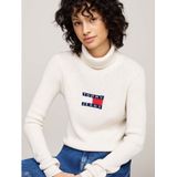 Tommy Hilfiger, Dames, Truien, Wit, Maat: XS Wol,