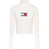 Tommy Hilfiger, Dames, Truien, Wit, Maat: XS Wol,