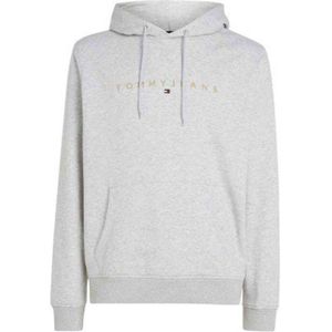 Tommy Jeans Regular Heren Hoodie - Grijs