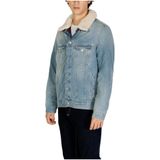 Denim Jas met Sherpa-Kraag