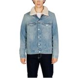 Denim Jas met Sherpa-Kraag