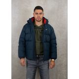 Tommy Jeans - Essential - Gewatteerde Winterjas - Marine / Rood / Wit