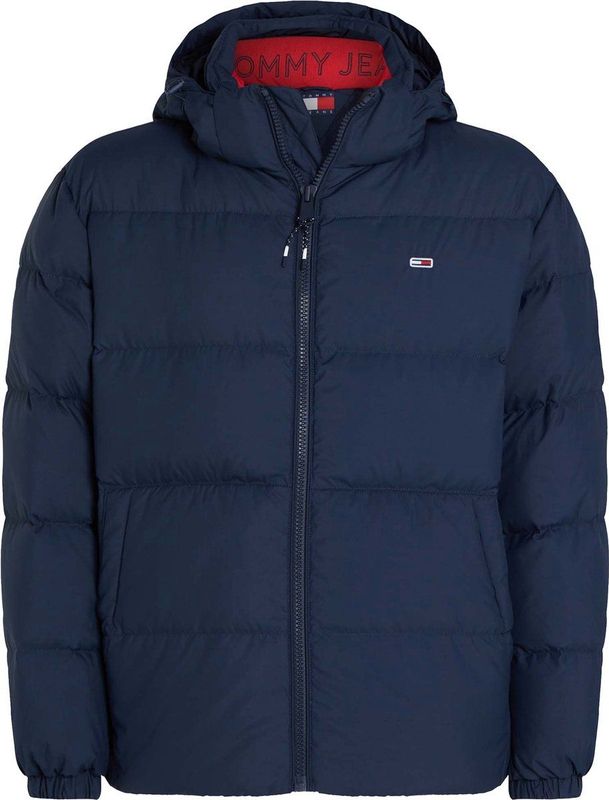 Tommy Jeans - Essential - Gewatteerde Winterjas - Marine / Rood / Wit