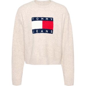 Tommy Jeans - Pullover - Beige - Wolmix