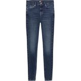 Tommy Hilfiger - Nora Dark Skinny Broek - Blauw - 98% Katoen - 2% Elastaan