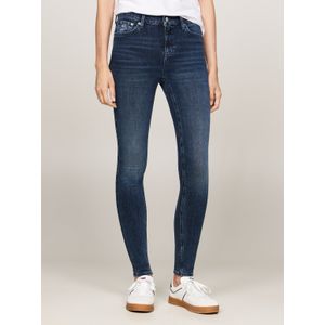 Tommy Hilfiger - Nora Dark Skinny Broek - Blauw - 98% Katoen - 2% Elastaan