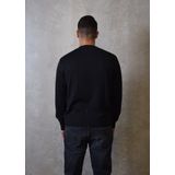 Tommy Jeans Regular Badge Wolmix Trui - Zwart