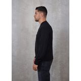 Tommy Jeans Regular Badge Wolmix Trui - Zwart