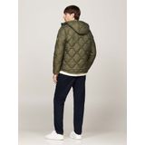 Tommy Hilfiger - Stijlvolle Jas RBN - Groen - Heren - Polyester