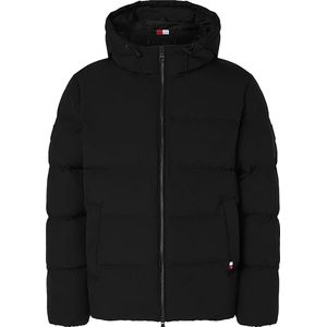 Tommy Hilfiger - Jas - Zwart - 100% Polyester - Lange Mouwen - Met Ritssluiting