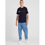 Tommy Hilfiger - Hilfiger Chest Insert Tee Mw0mw36498 - T-shirt - Wit - Korte Mouwen