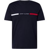 Tommy Hilfiger - Hilfiger Chest Insert Tee Mw0mw36498 - T-shirt - Wit - Korte Mouwen